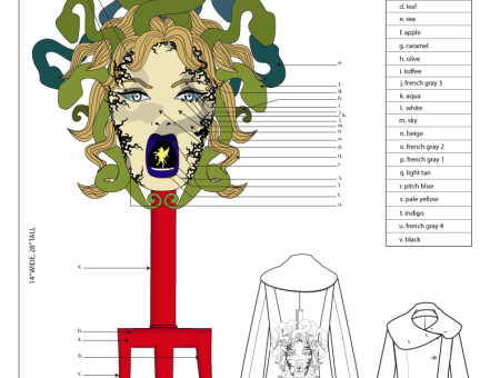 Embroidery Tech Design – Medusa