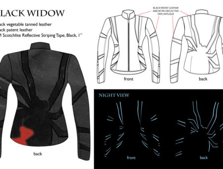 Moto jacket – BLACK WIDOW